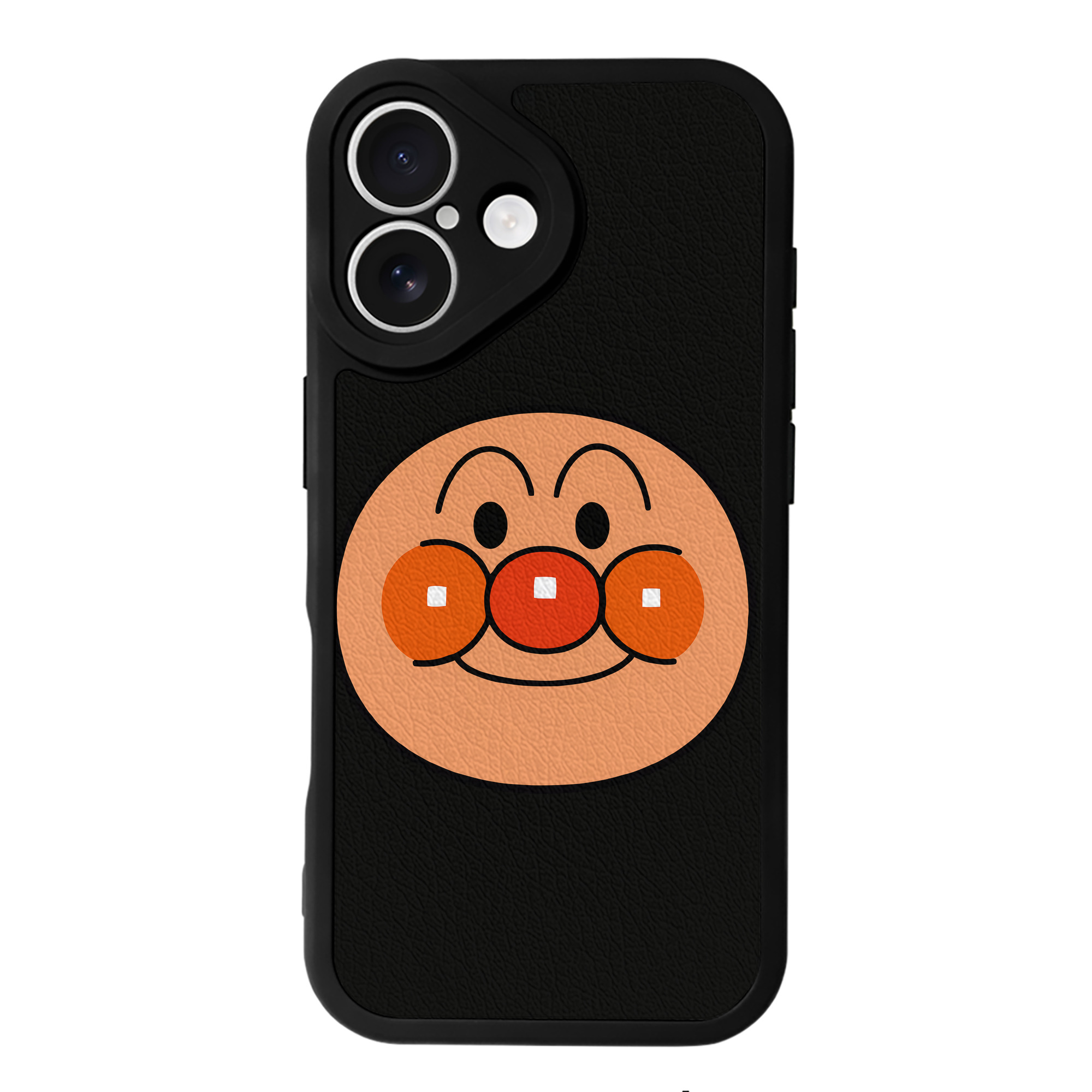 （画像用） アンパンマン Anpanman 【iPhone 16シリーズ対応】シリコンスマホケース（レザー調） 材質：シリコン